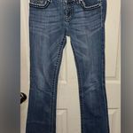 Miss Me Denim Women's Designer Embellished Low Rise IRENE Boot Cut Blue Jeans 28 Photo 2