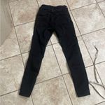 ZARA  Womens Jeans Size 4 Black Denim Skinny Cotton Stretch mid‎ / Photo 1