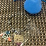 🩷💙Stitch Charm Bracelet with Blue Pouch🩷💙 Silver Photo 3