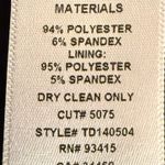 Trina Turk dress - size 6 - black red white gray - soft, stretchy w/elastic waist. V neck. Excellent condition - no flaws. See pics for measurements. Photo 11