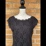 Diane Von Furstenberg 
Black Barbara Lace Cocktail size 14 Photo 1