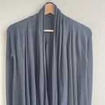 Lululemon Black Dark Grey Cashmere Blend Express Yourself Open Drape Cardigan Photo 4