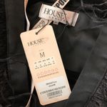 House Of CB  London Women's Tara Mini Dress Fringe Ostrich Feather Zip Black M Photo 4