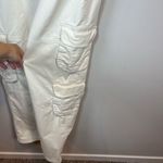 Abercrombie & Fitch  Curve Love Cargo Pants Cream Carpenter  Women's Size 10 Long Photo 3