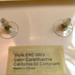 Amrita Singh  Riverside Coral/ Fushia drop earrings. 2inch. Hypoallergenic. Post. Photo 4