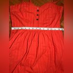 Anthropologie Tulle Mini Orange Dress Women’s Sz Small Red Photo 7