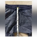 Athleta Womens Pants Pull On Jogger Linen Bali‎ Cropped Navy Stripe Cotton Sz 0 Photo 10