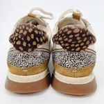 Madewell Kickoff Trainer Sneakers in Leather and Spot Mix Calf Hair 9.5 Photo 4