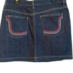 Tommy Hilfiger  Distressed Dark Wash‎ Jean Skirt Size 10 Photo 3