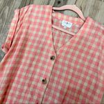 Lou & grey   pink and tan checkered buffalo gingham dress sz XS Photo 6