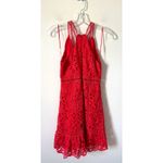 Revolve ASTR The Label High Neck Lace Dress Red Size Small Photo 2