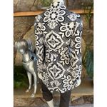 Etcetera  Floral Print Black White Belted Jacket Women's Size 4 Photo 3