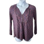 Matilda Jane Matilda Moments With You Planetarium Tunic Top Size M Purple Pink Blue Space Dye Photo 3