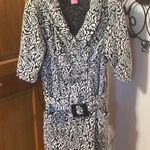 🐼🐼🐼BOGOHO 🐼🐼🐼Black and White Coat Dress Black Size L Photo 1
