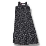 Kathie Lee Collection Vintage 90s Y2K Kathie Lee Floral Sleeveless Shift Maxi Dress Black Pink Medium Photo 11