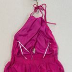 Aakaa  Fuchsia Halter Jumpsuit Photo 3