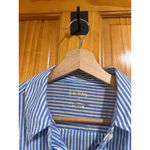 Lilly Pulitzer  Blue White Stripe Button Front Shirt Small Cotton Stretch Size S Photo 1