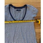 Madewell  100%cotton Ariel Stripe Maxi Dress Size Small‎ Navy S Tee Dress Photo 2