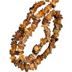 Vintage Raw Unpolished Dark Honey Baltic Amber Chips Necklace Jewelry Orange Photo 3