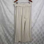 Banana Republic  Linen-Blend Striped Paperbag Pant Size‎ 10 NWT Photo 5