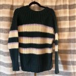 Aerie Green And White Stripe Sweater Size XS Photo 1