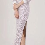 Something Navy  White and Black Maxi Dress Photo 0