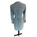 Banana Republic Geometric Print Long Sleeve Dress Size 4 Twee Photo 3