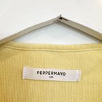 Peppermayo Holly Floral Daisy Sleeveless Knit Top in Yellow Size Small Medium Photo 5