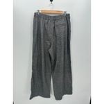 Aerie  Womens Gray Knit Wide Leg Pants Size L Career Lounge Casual Stretch NWT Photo 1