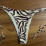 Monday swimwear zebra print bikini set White Size L Photo 5
