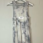 American Eagle  Women’s Sleeveless Tie Dye Side Tie Midi Dress Grey Small EUC Photo 6