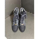 Kate Spade  Lace Up Wool Colorblock Wedge Bootie Shoes Blue Womens Size 8.5 Photo 1