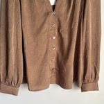 Current Air NEW Shirred Jacquard Blouse - BRONZE Photo 4