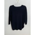 Madewell  Black knit‎ cotton oversized sweater xs Photo 2