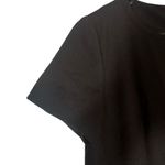 Tahari Black Short Sleeve Back Zip Split Neck Formal Sheath Dress Women Sz 6 Photo 3