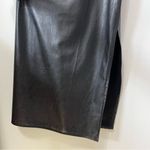Wild Fable  Sleeveless Spaghetti Strap Black Faux Leather Midi Dress Size M Photo 5