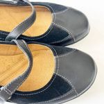 Naturalizer  Black Leather And Suede Mary Jane Loafers Women’s Size 8.5‎ Comfort Photo 4