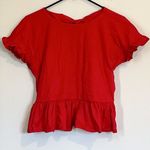 Susana Monaco NWT REVOLVE Red Short Sleeve Top - Size Medium Photo 0