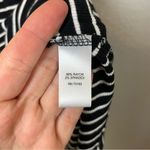 cupio  Black and White Striped Long Length Ribbed Tank Top Size L Photo 5