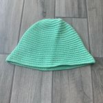 We Wore What  crochet solid zlb mint green bucket hat Photo 3