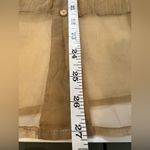 Ideology Vintage 100% Silk Gold Sheer Pintuck Button-Down Blouse - Small - Flaw Photo 5