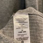 Terra & Sky grey open front cardigan with pockets size 1x Photo 5