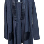 Doncaster  Women’s Wool Open Front Cardigan Gray Size Medium Capsule Chic Photo 0