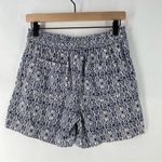 Briggs New York  Womens Linen Blend Navy White Tribal Patterned Shorts Size S‎ Photo 8