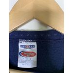 Jerzees Sweatshirt Snowman Applique Women Size Large Navy Blue Embroidered Photo 5