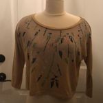 S/p crop‎ top w/ rhinestones boho chic Tan Photo 0