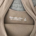 Abercrombie & Fitch  Ribbed Crop Top Cropped Tank Beige Stretchy Small Photo 2