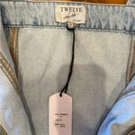 Twelve‎ by ontwelfth jean zip up dress light denim NWT size medium 100% cotton Blue Photo 2