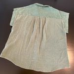 Baltic Born  Jaye washed green button up top NWT Photo 5