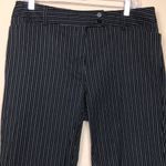 Lane Bryant  Women’s Pinstripe Black White Taupe Capri Dress Pants Photo 1